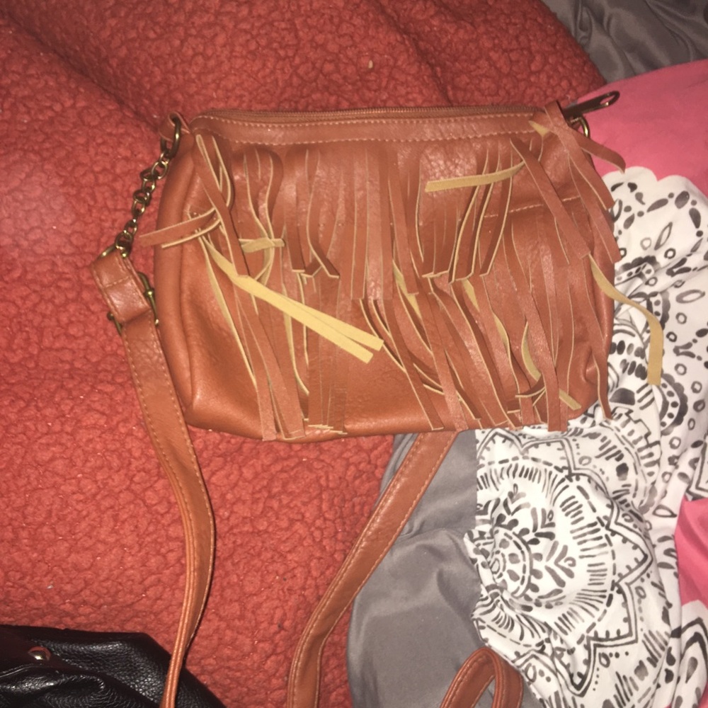 Fringe Brown Purse